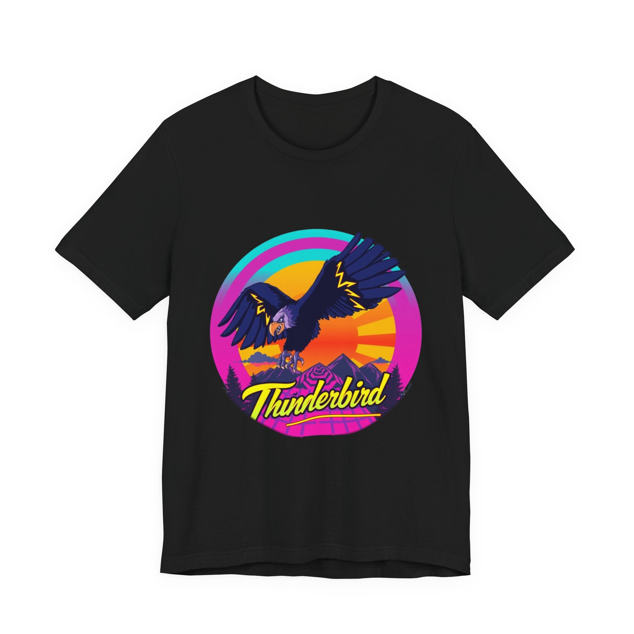 Thunderbird Synthwave T-Shirt | Retro 80s Cryptid Tee