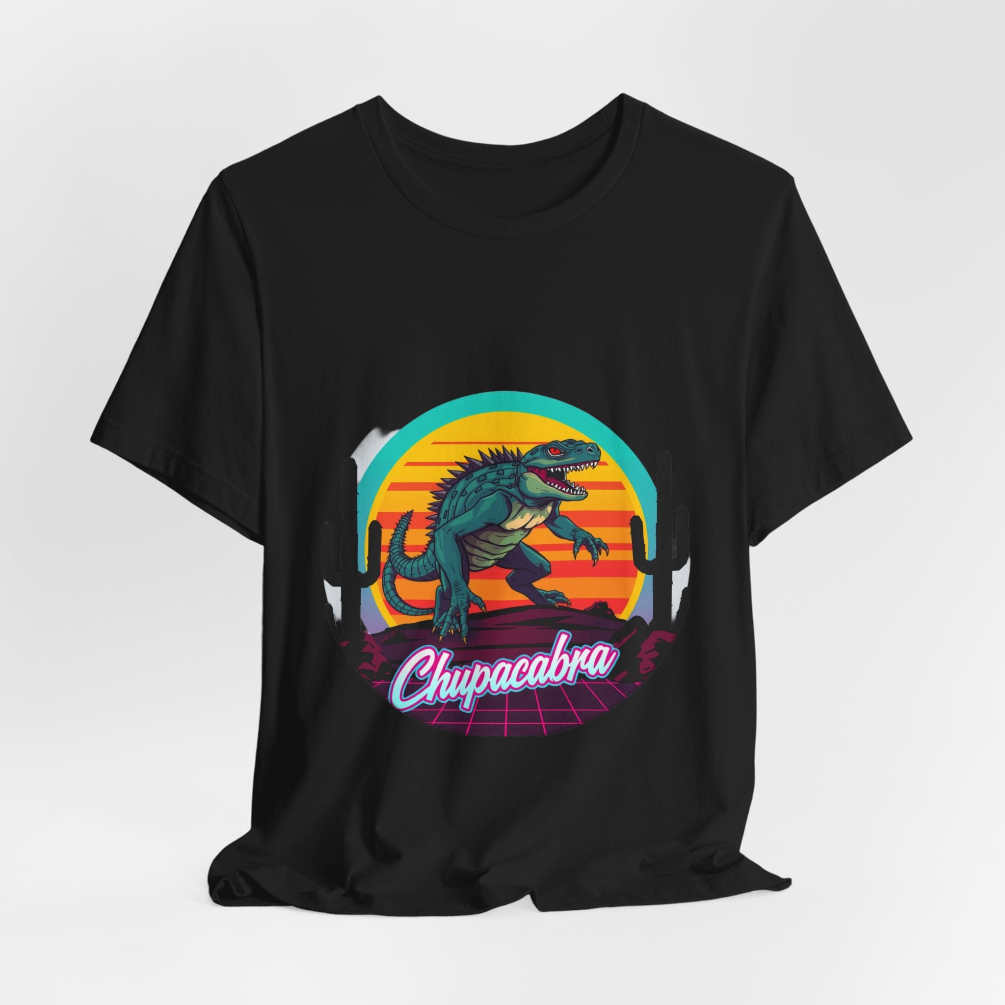 Chupacabra Synthwave T-Shirt | Retro 80s Cryptid Tee