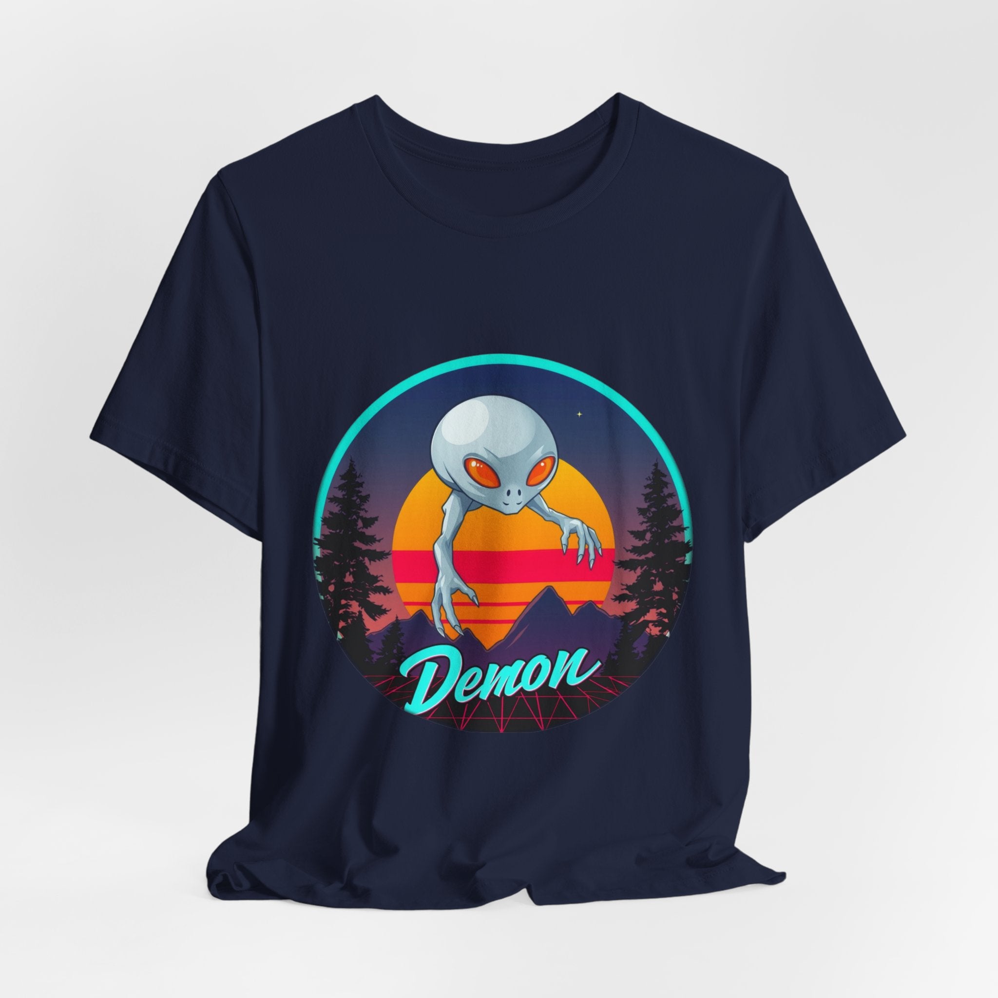 Dover Demon Synthwave T-Shirt | Retro 80s Cryptid Tee