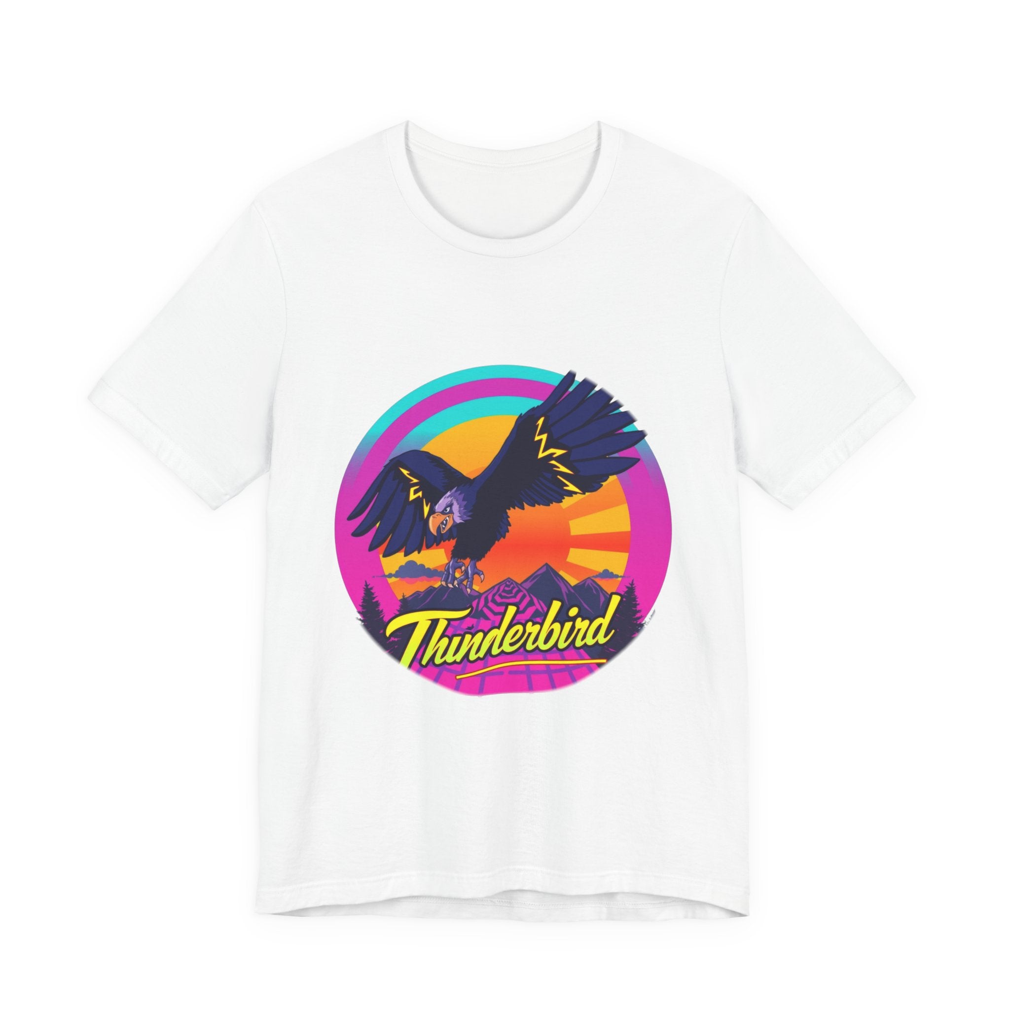Thunderbird Synthwave T-Shirt | Retro 80s Cryptid Tee
