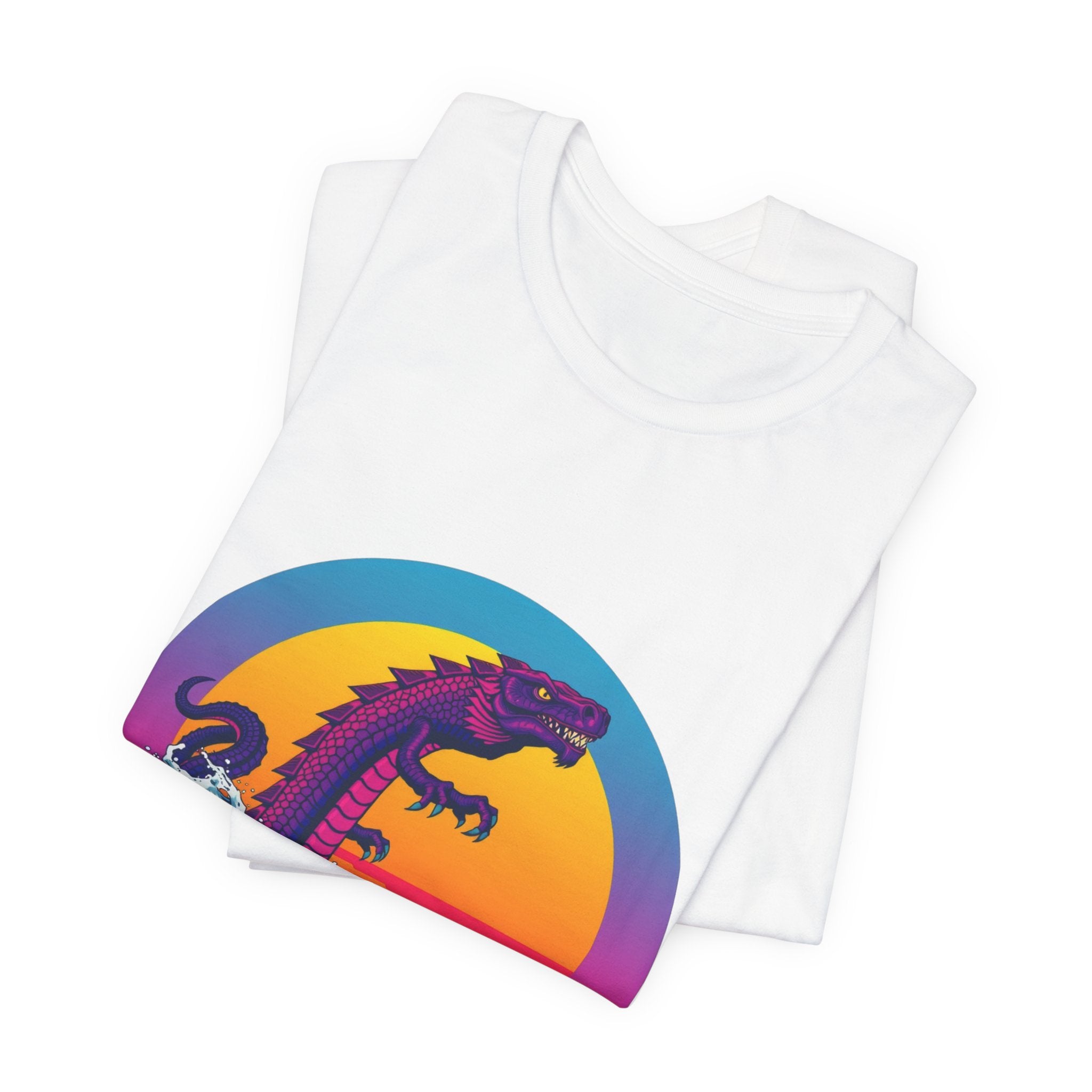 Manipogo Synthwave T-Shirt | Retro 80s Cryptid Tee