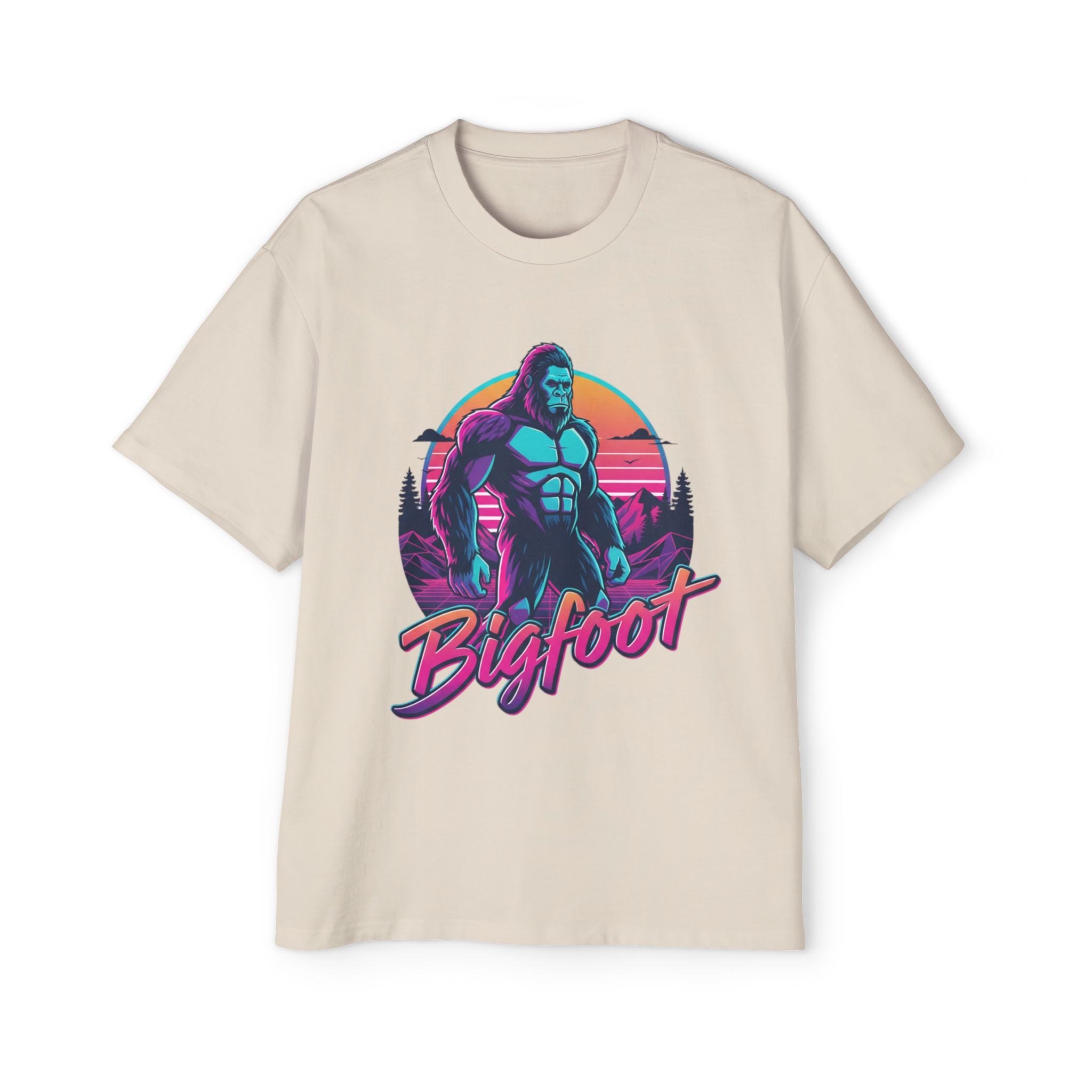 Bigfoot Retro Sunset T‑Shirt