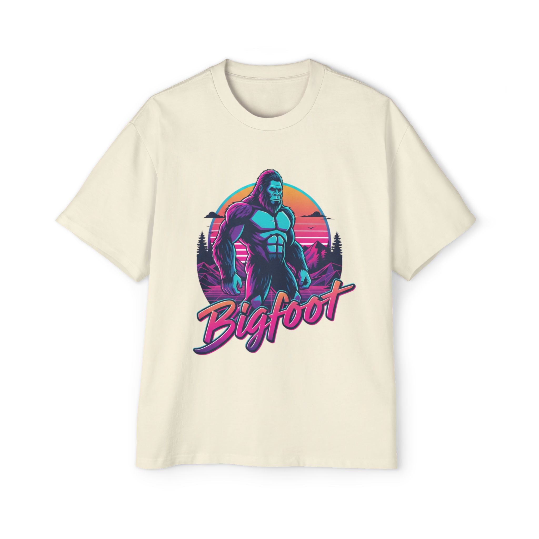 Bigfoot Retro Sunset T‑Shirt