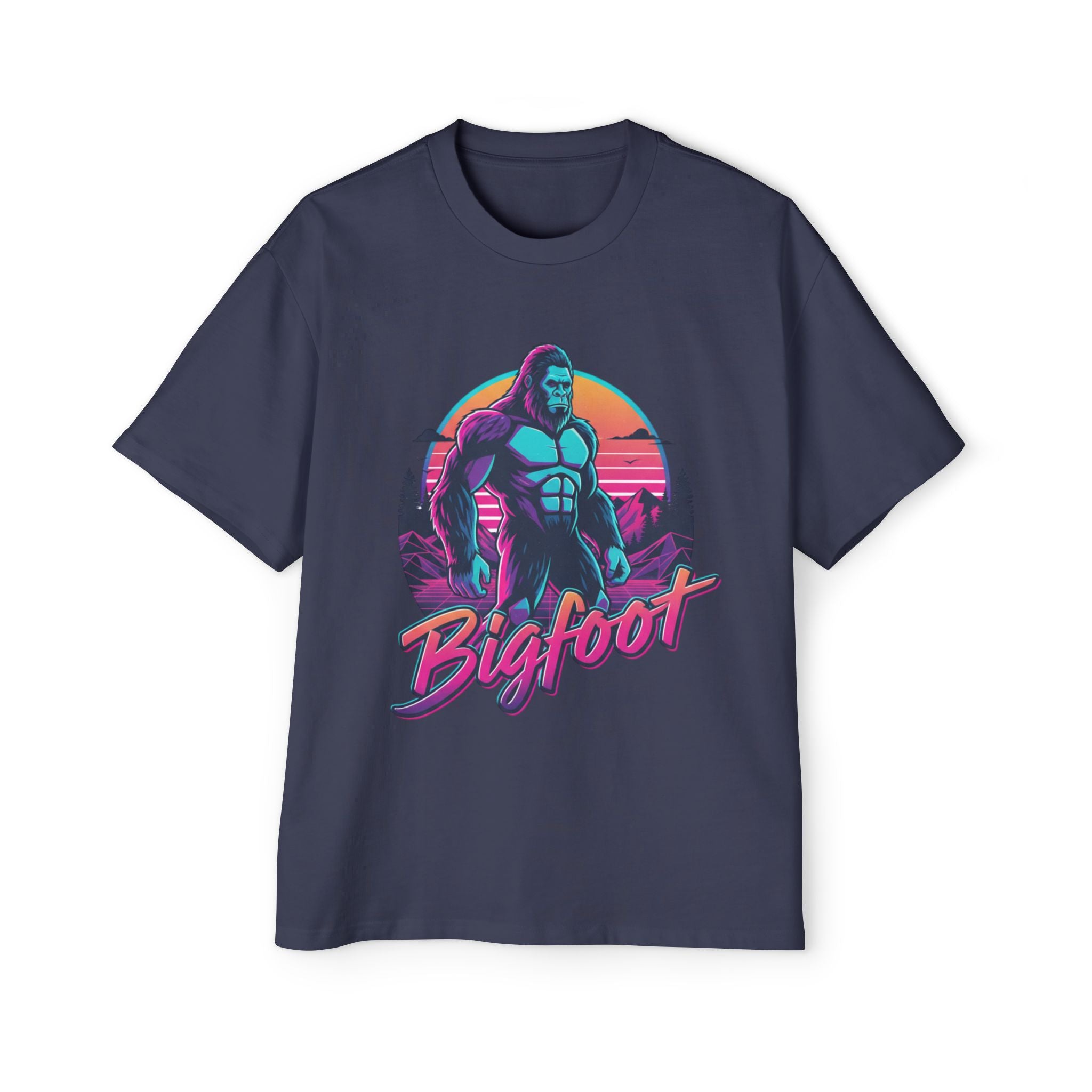 Bigfoot Retro Sunset T‑Shirt