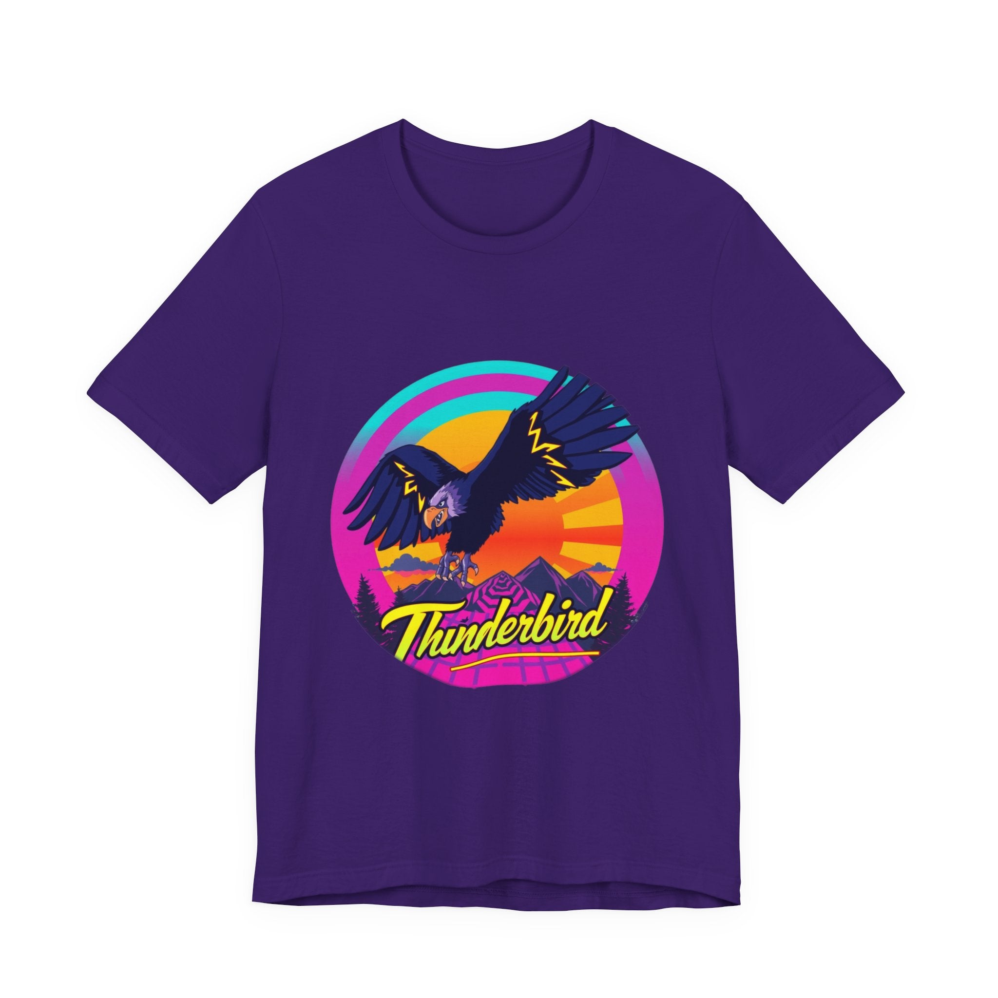 Thunderbird Synthwave T-Shirt | Retro 80s Cryptid Tee
