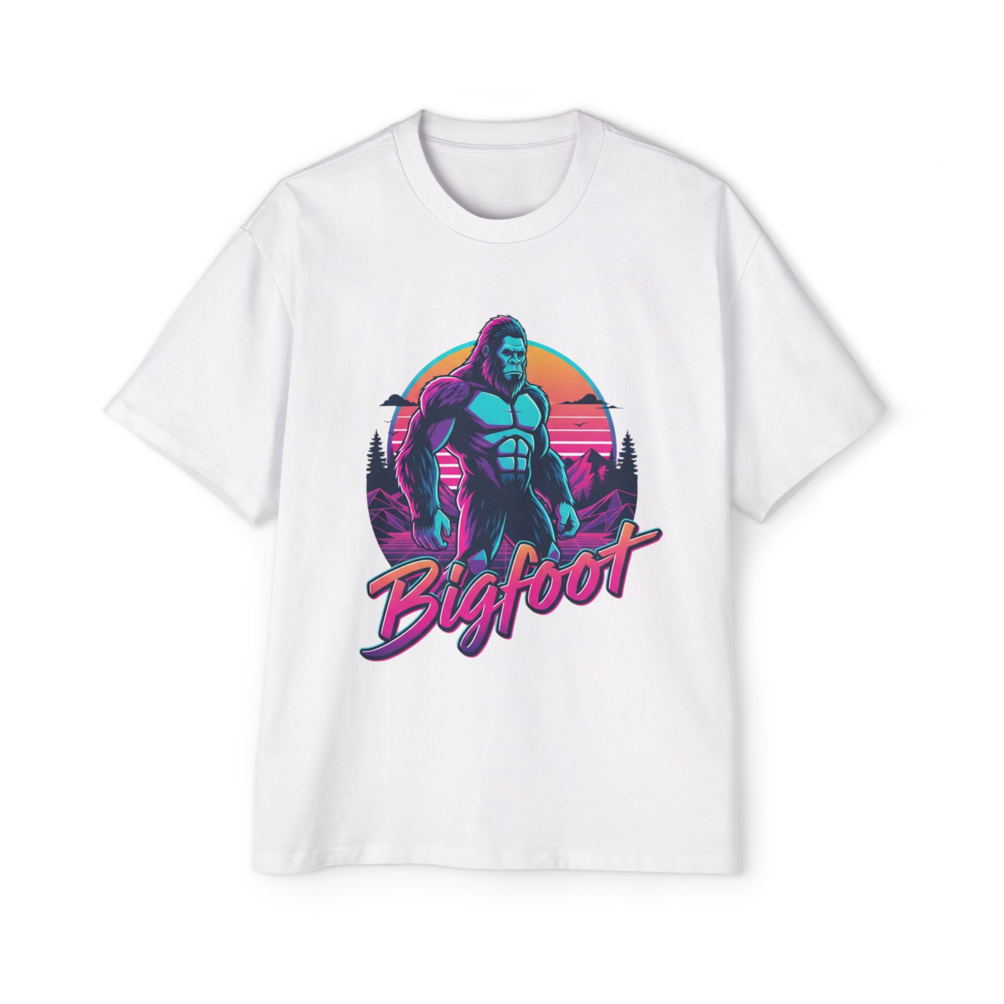 Bigfoot Retro Sunset T‑Shirt