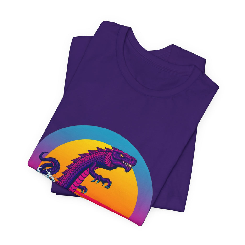 Manipogo Synthwave T-Shirt | Retro 80s Cryptid Tee