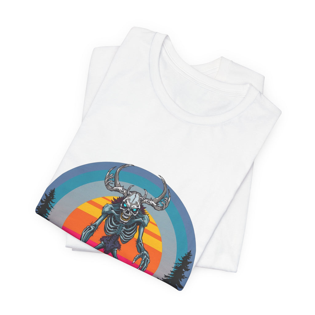 Wendigo Synthwave T-Shirt | Retro 80s Cryptid Tee