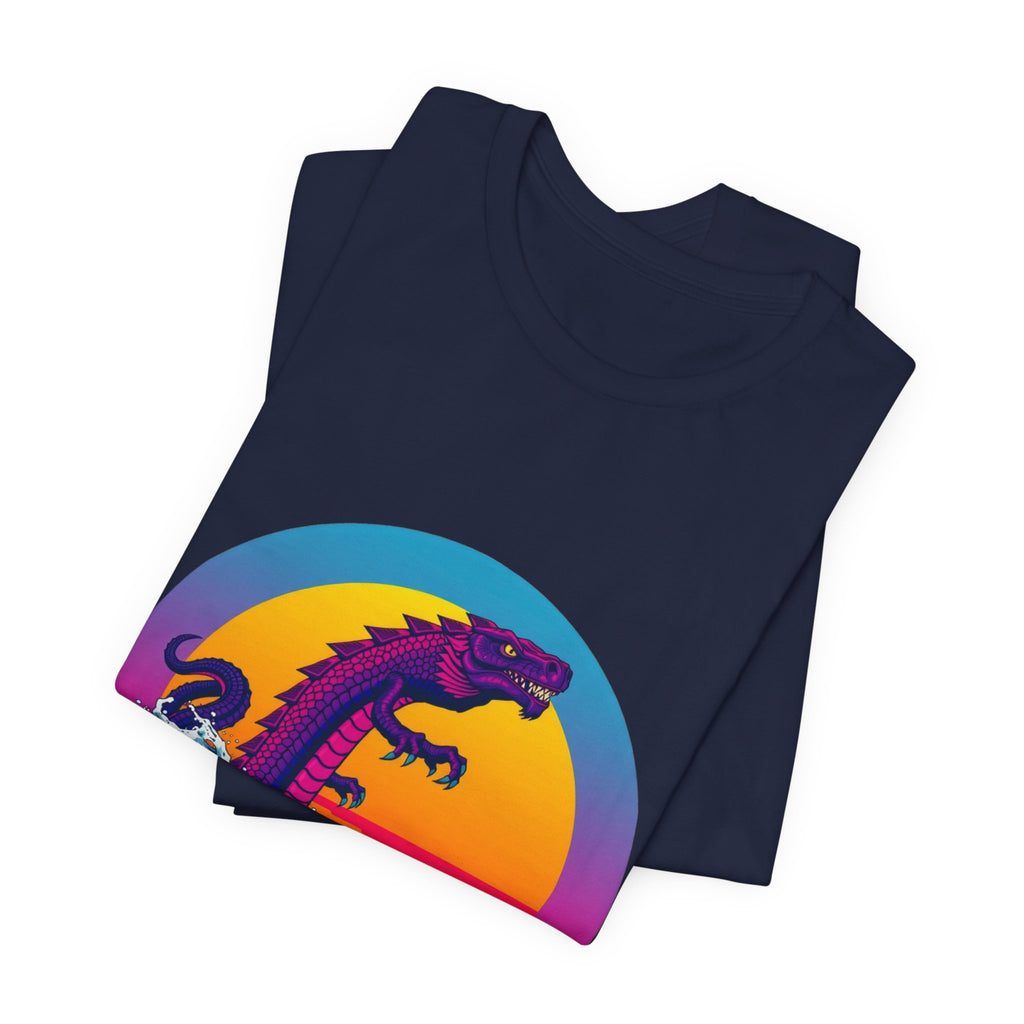 Manipogo Synthwave T-Shirt | Retro 80s Cryptid Tee