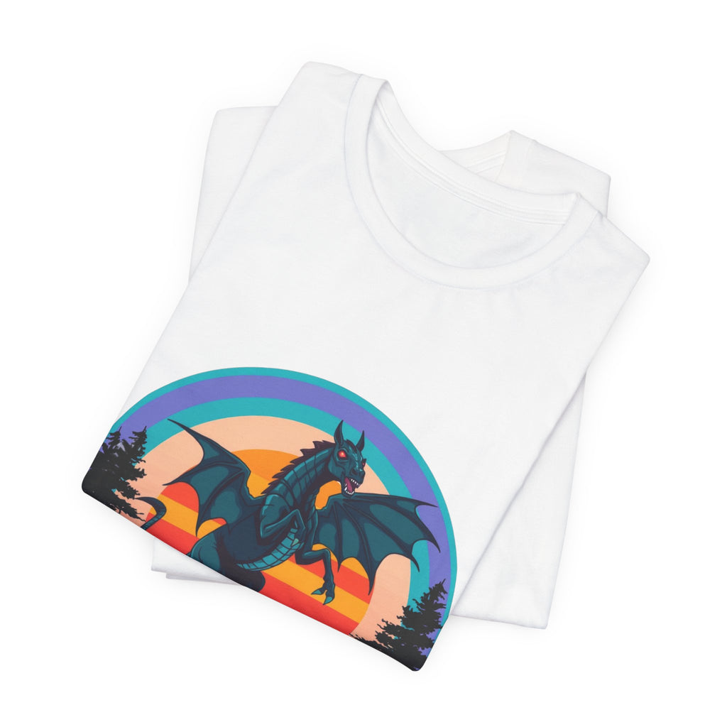 Jersey Devil Synthwave T-Shirt | Retro 80s Cryptid Tee