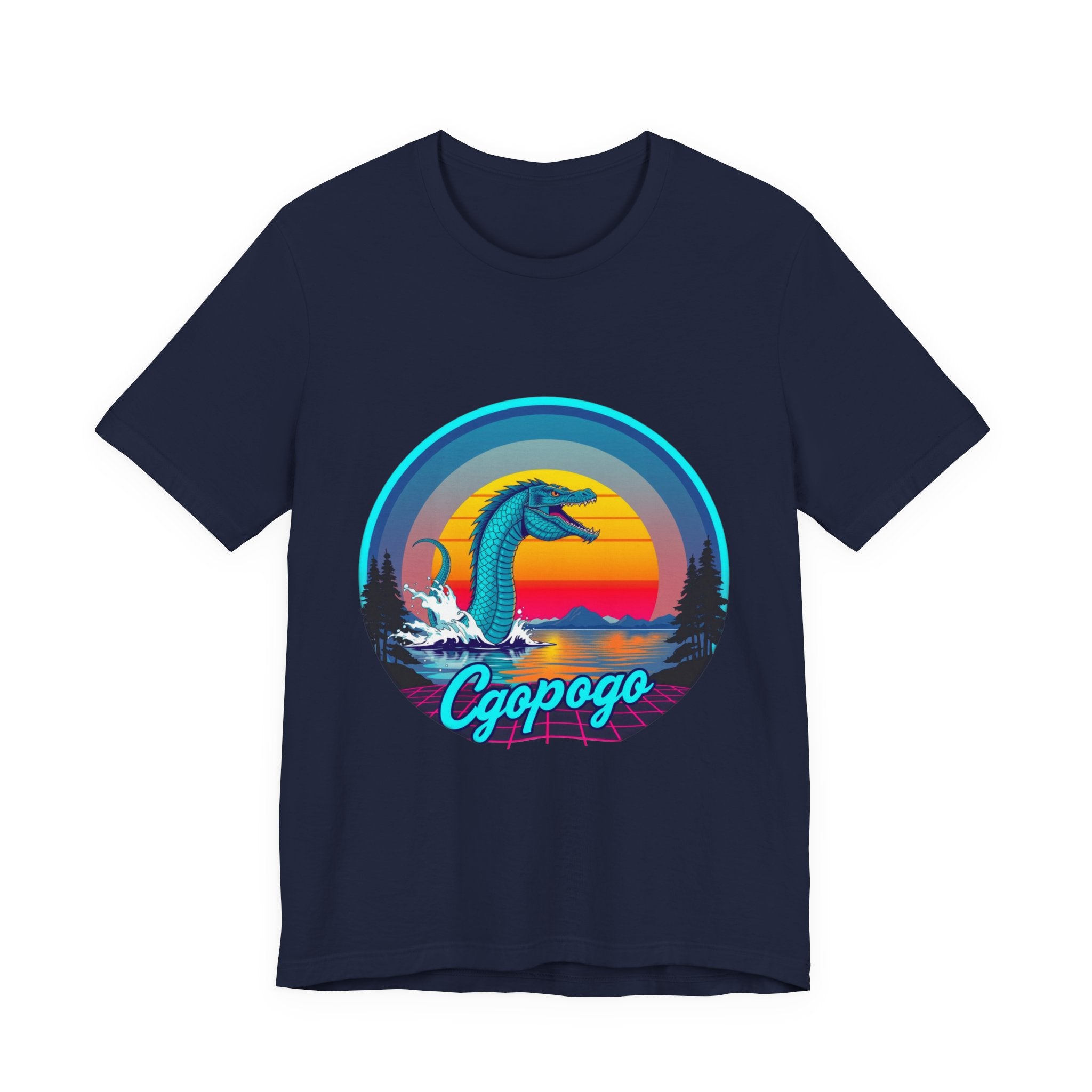 Ogopogo Synthwave T-Shirt | Retro 80s Cryptid Tee