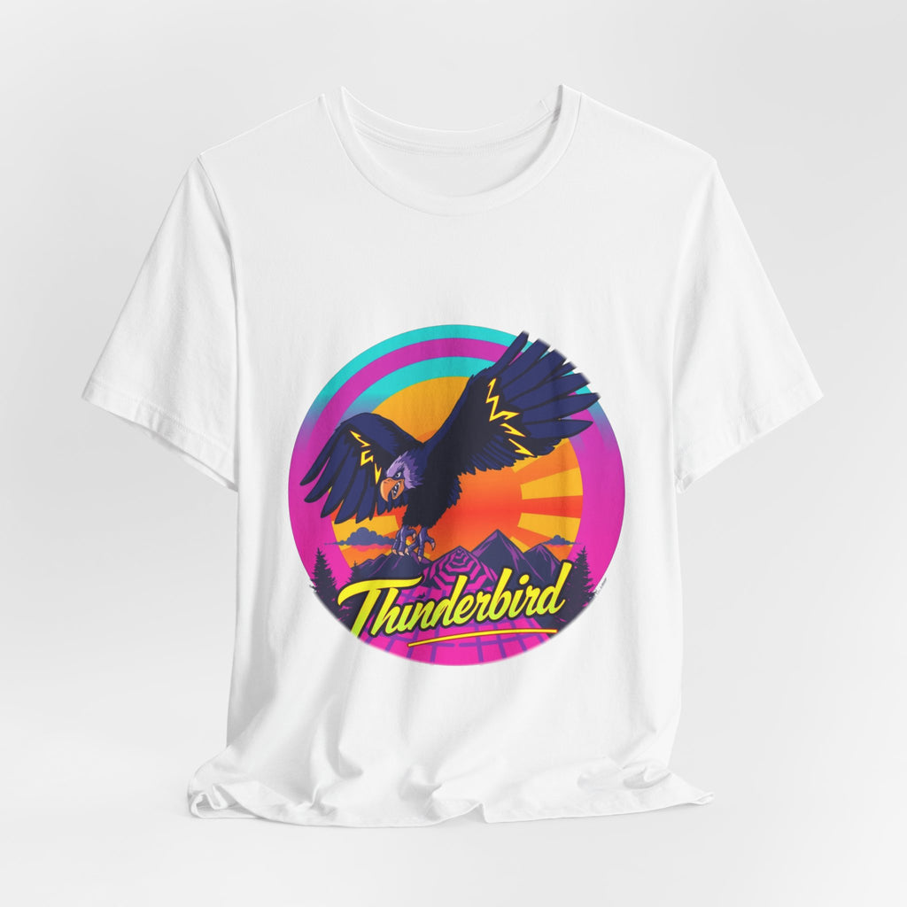 Thunderbird Synthwave T-Shirt | Retro 80s Cryptid Tee