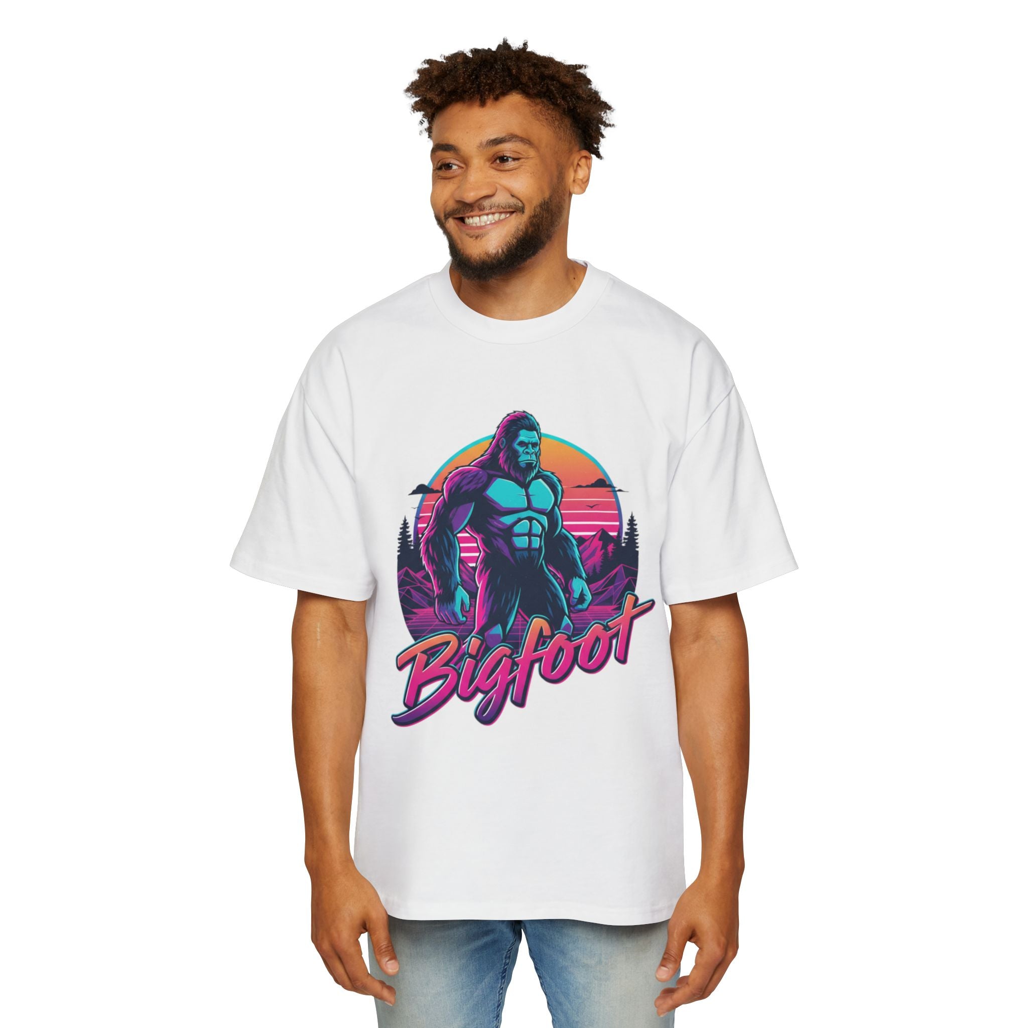 Bigfoot Retro Sunset T‑Shirt