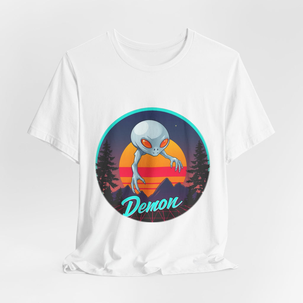 Dover Demon Synthwave T-Shirt | Retro 80s Cryptid Tee