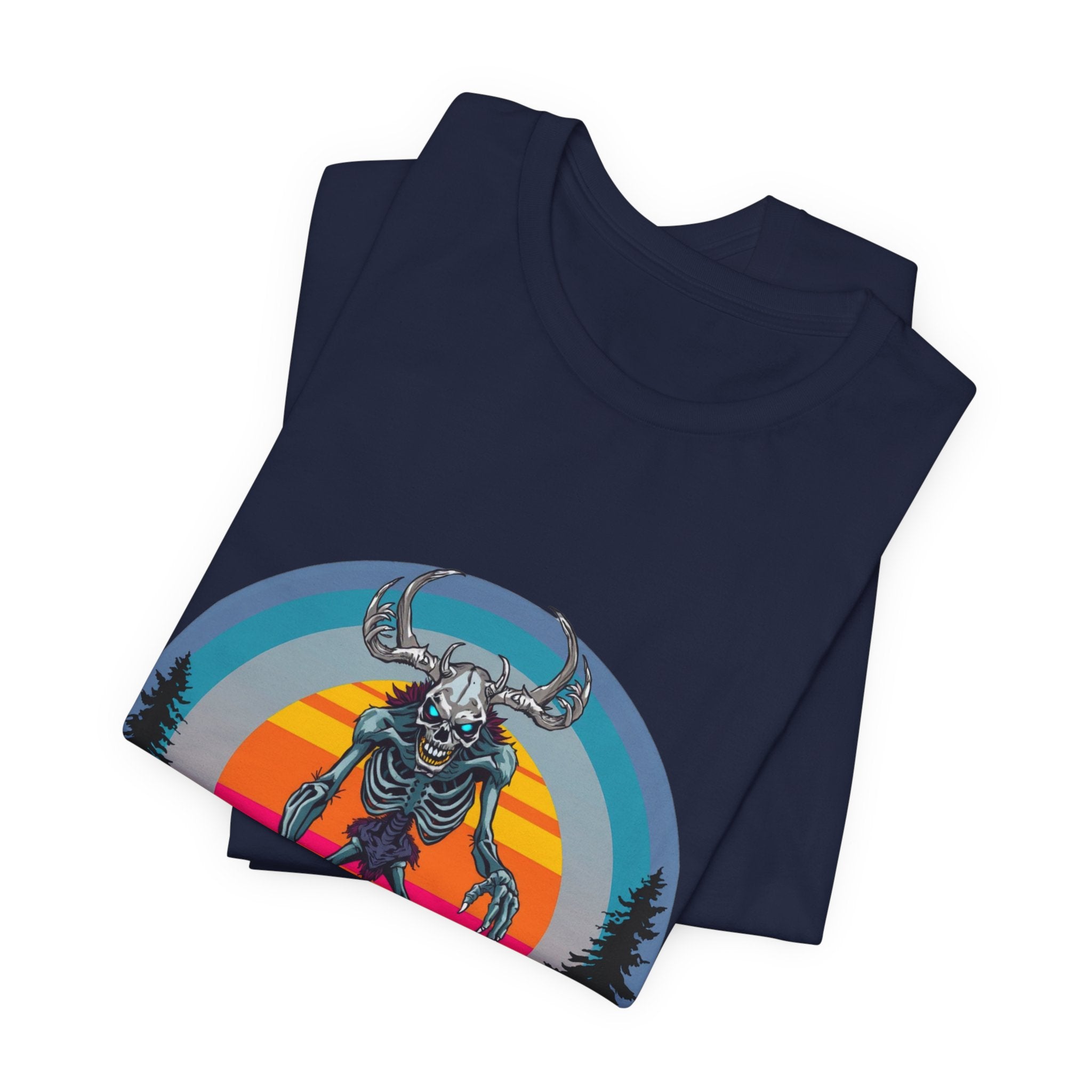 Wendigo Synthwave T-Shirt | Retro 80s Cryptid Tee
