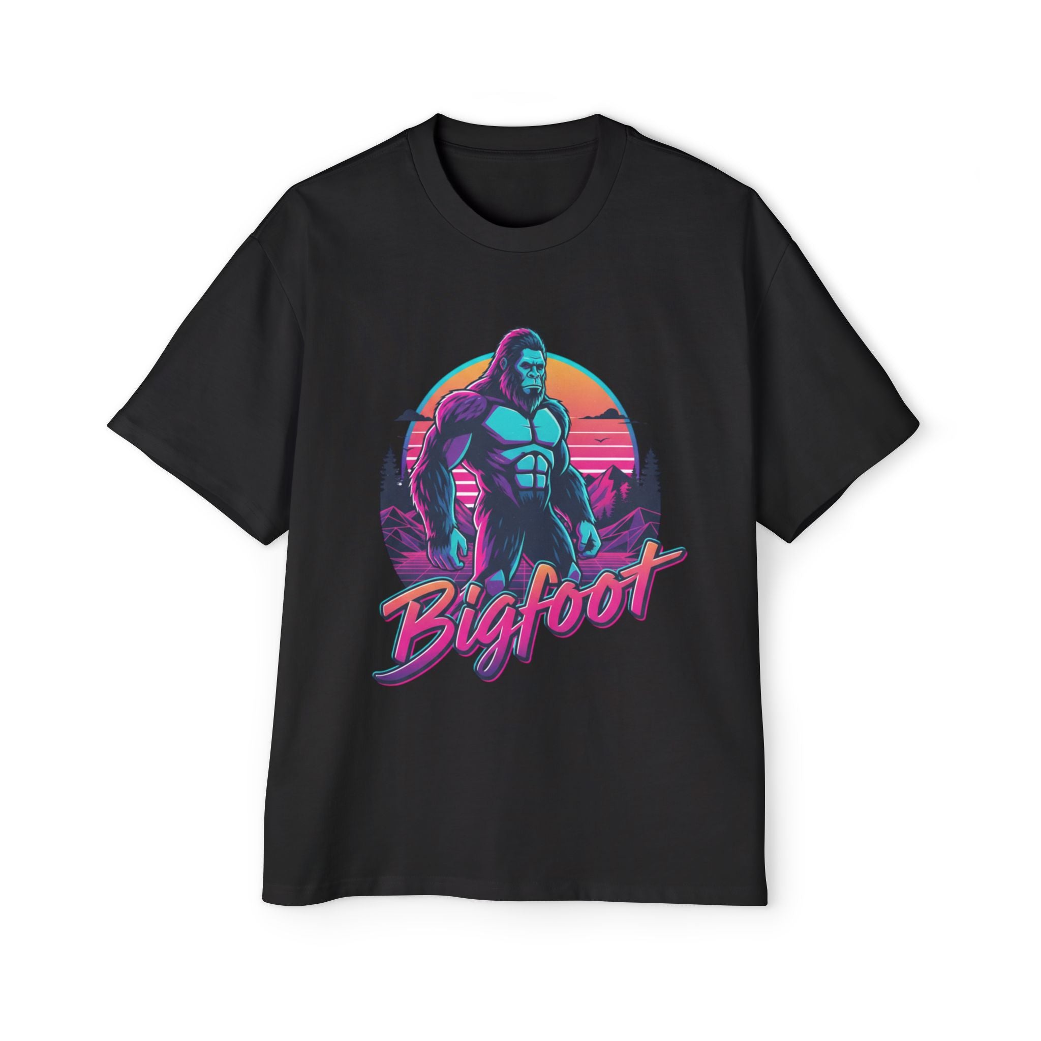 Bigfoot Retro Sunset T‑Shirt