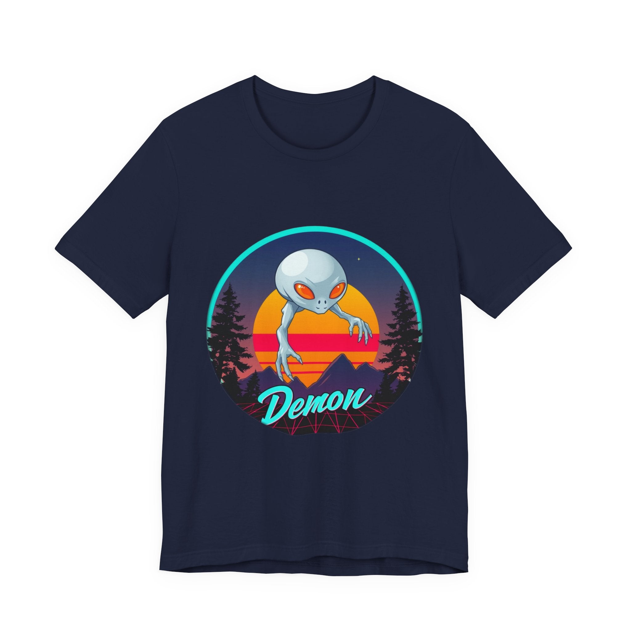 Dover Demon Synthwave T-Shirt | Retro 80s Cryptid Tee