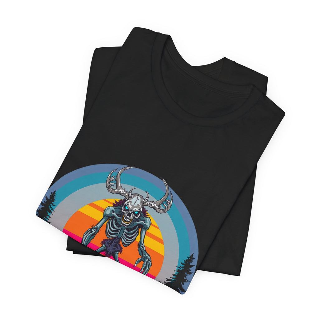 Wendigo Synthwave T-Shirt | Retro 80s Cryptid Tee