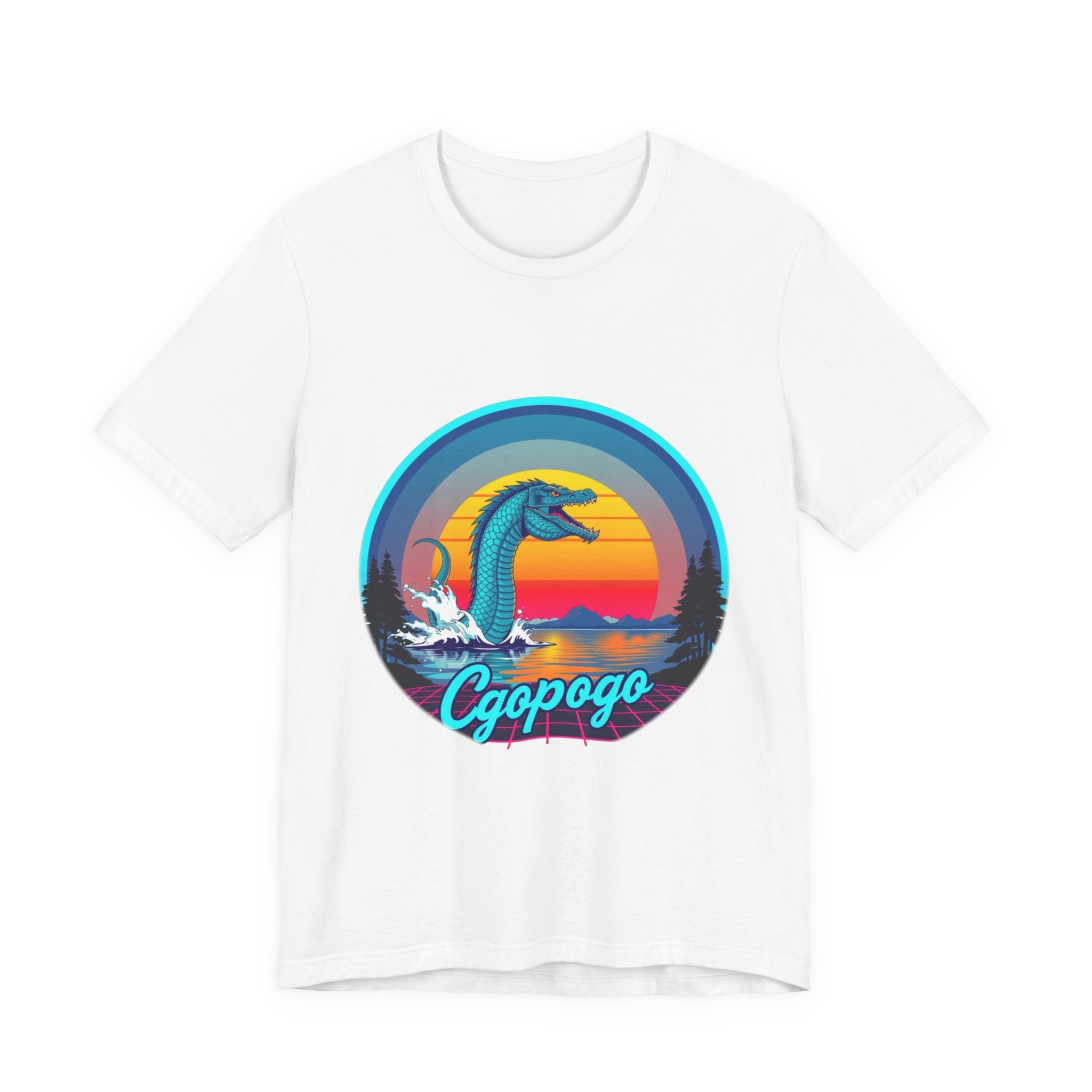 Ogopogo Synthwave T-Shirt | Retro 80s Cryptid Tee