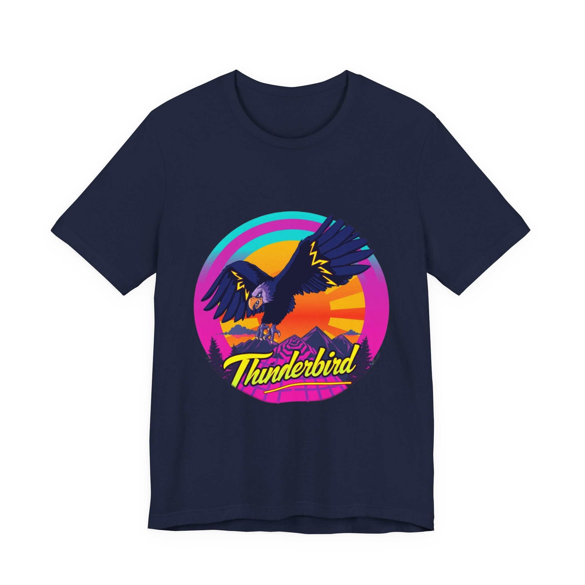 Thunderbird Synthwave T-Shirt | Retro 80s Cryptid Tee