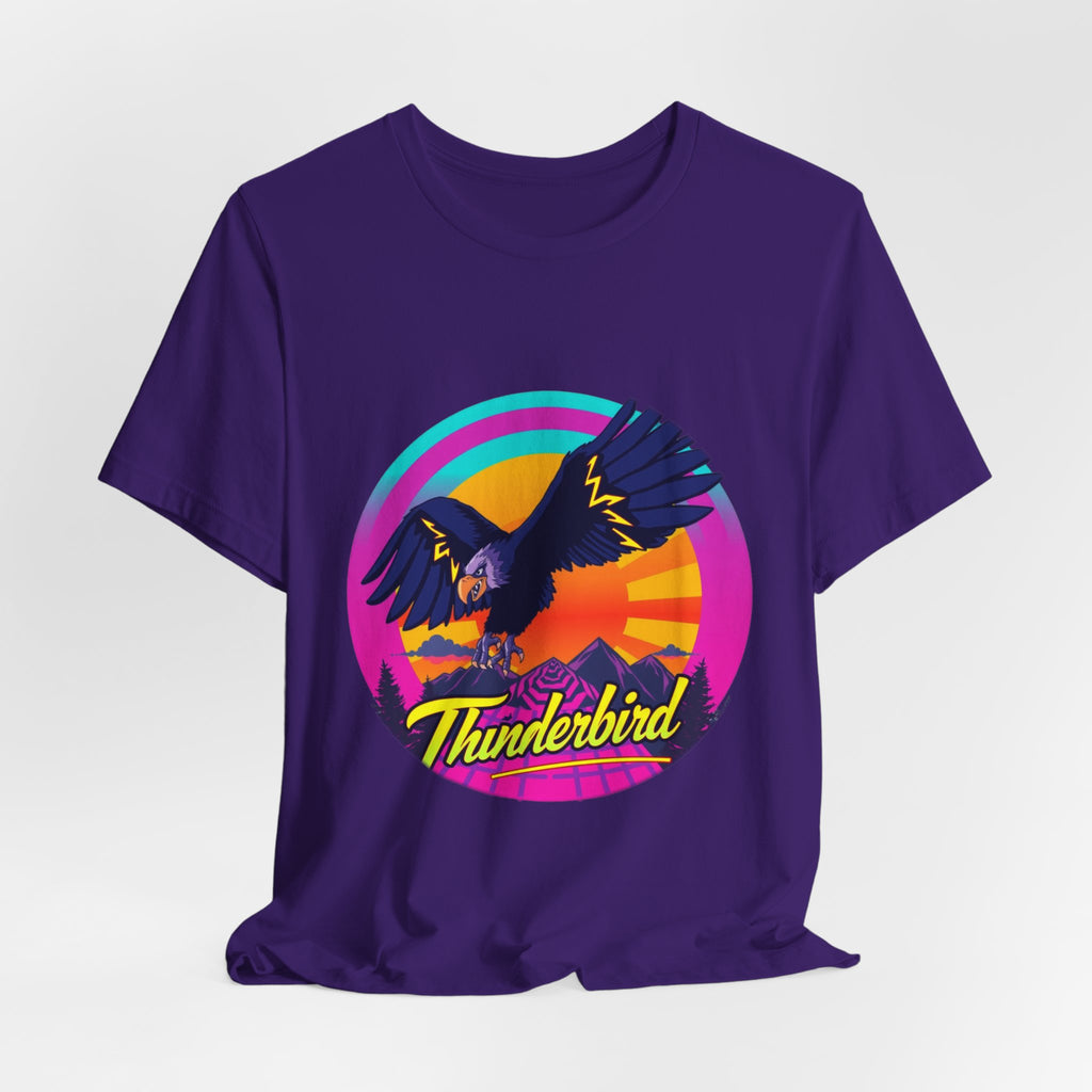 Thunderbird Synthwave T-Shirt | Retro 80s Cryptid Tee