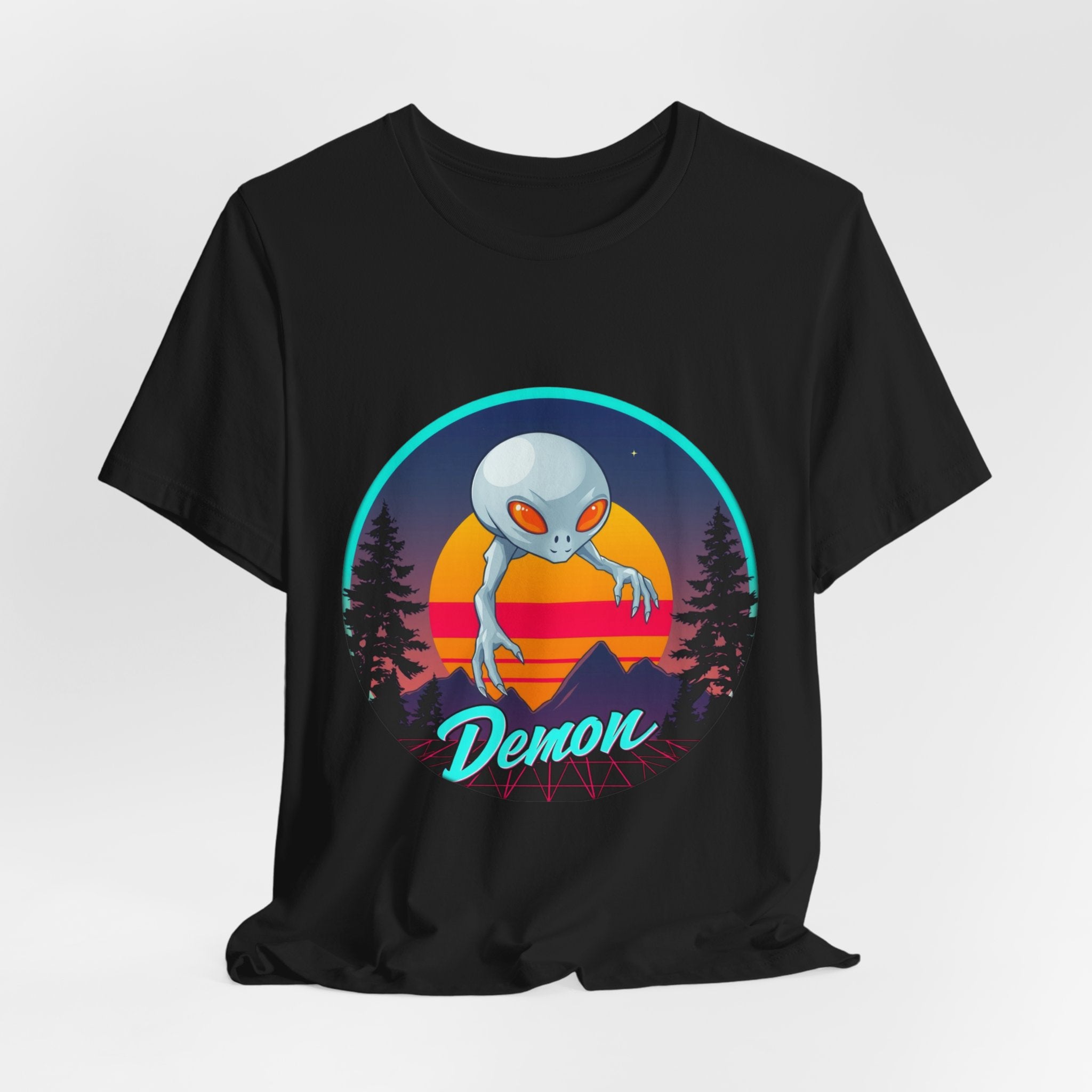 Dover Demon Synthwave T-Shirt | Retro 80s Cryptid Tee